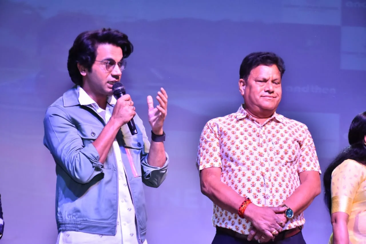 Rajkumar Rao for the Srikanth movie promotional event